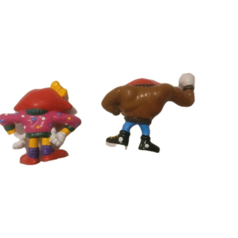 TANG LIPS SMILE Lot of 2 PVC figures 1989‎ General Mills Promo Applause